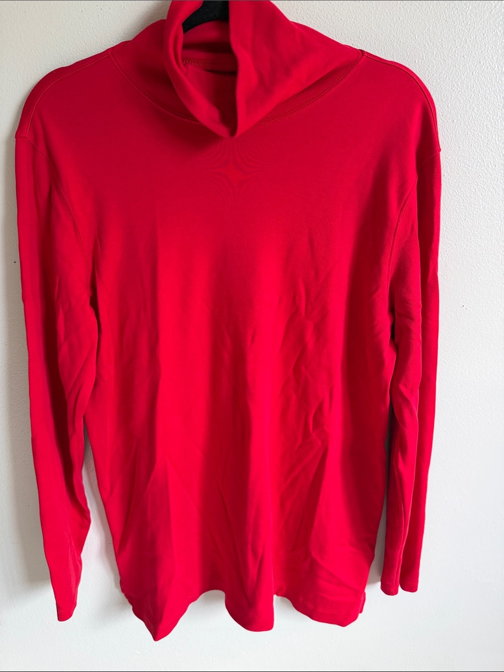 Men's Lands End Red Turtleneck Sweater Size XL